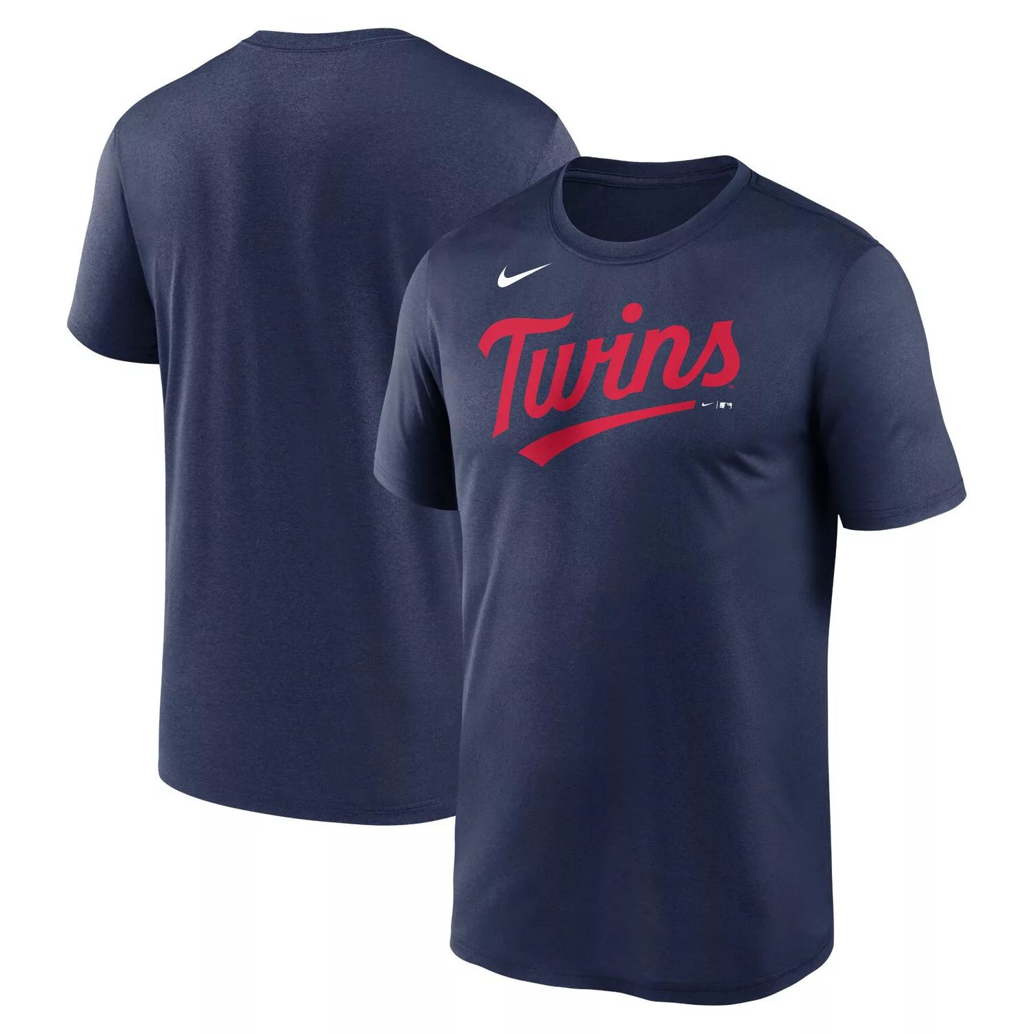 Мужская темно-синяя футболка Nike Minnesota Twins New Legend с надписью