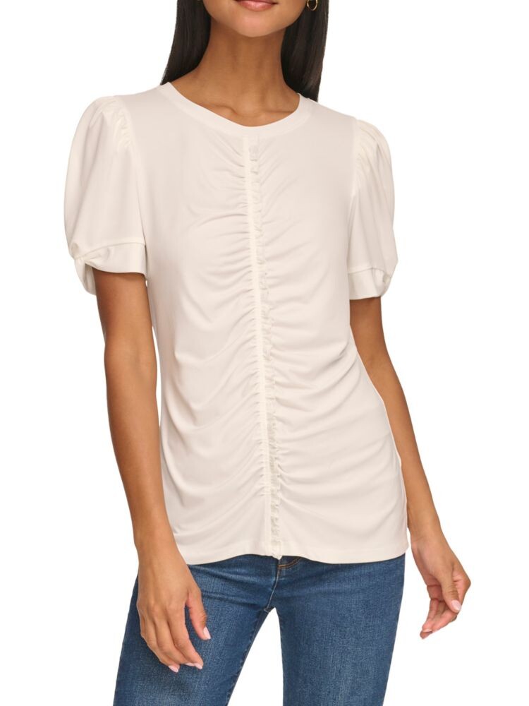 

Топ со сборками Karl Lagerfeld Paris, цвет Soft White