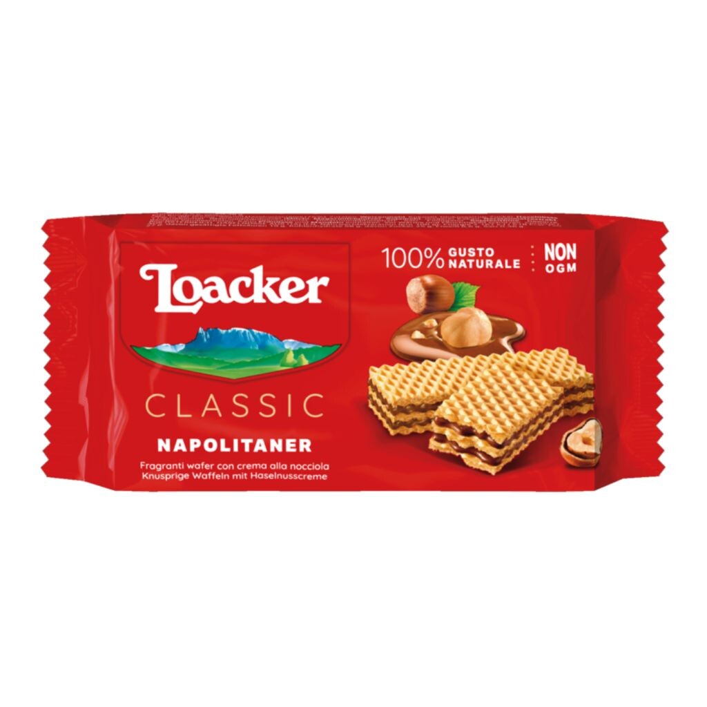 

Вафли Loacker Classic Napolitan с ореховым кремом 135г