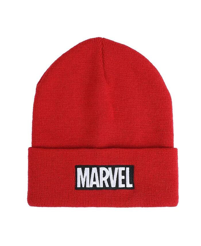 

Мужская красная шапка с логотипом для взрослых Marvel, красный