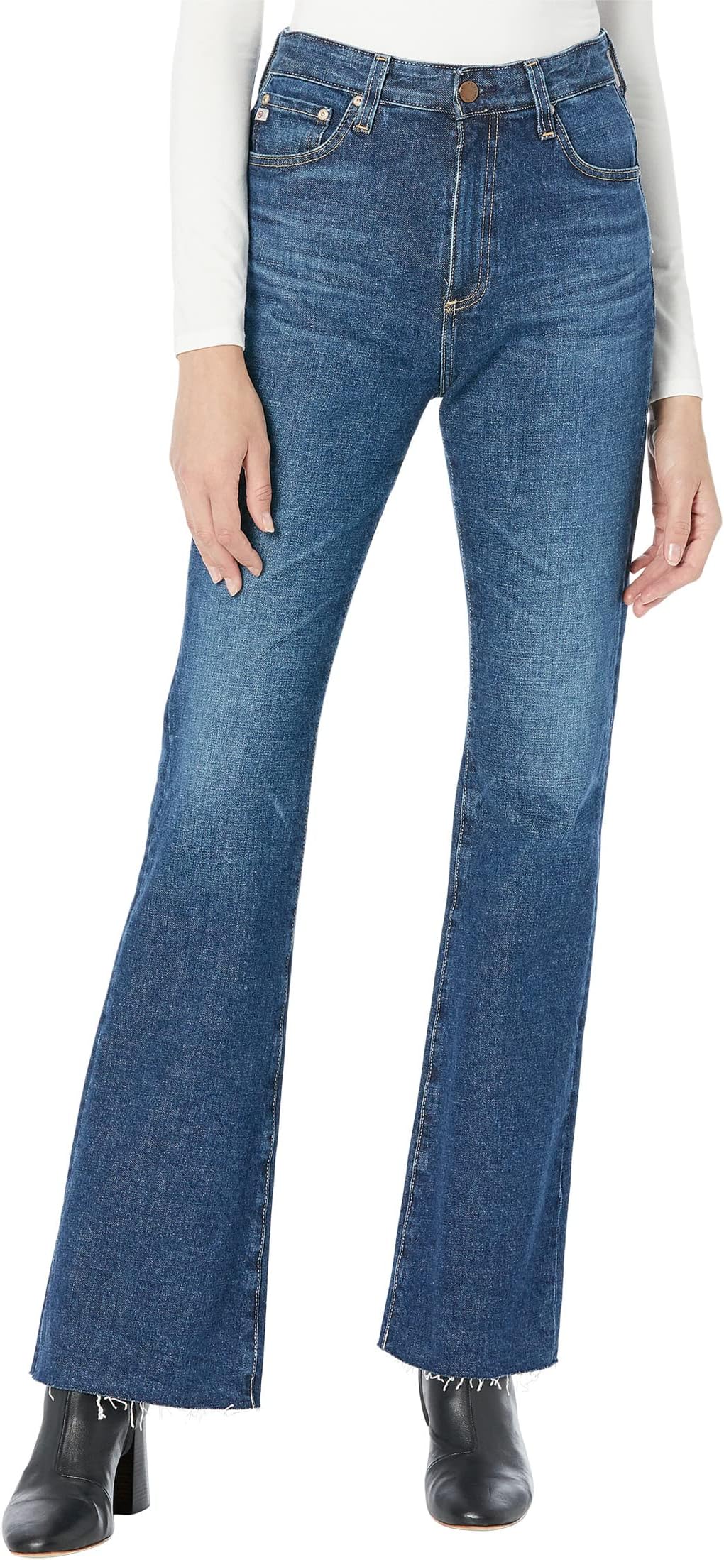 Джинсы Alexxis High Rise Vintage Bootcut AG Jeans, цвет 8 Years Restoration цена и фото
