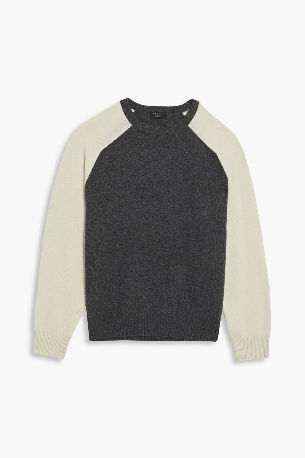 

Двухцветный кашемировый свитер Harlow RAG & BONE, серый