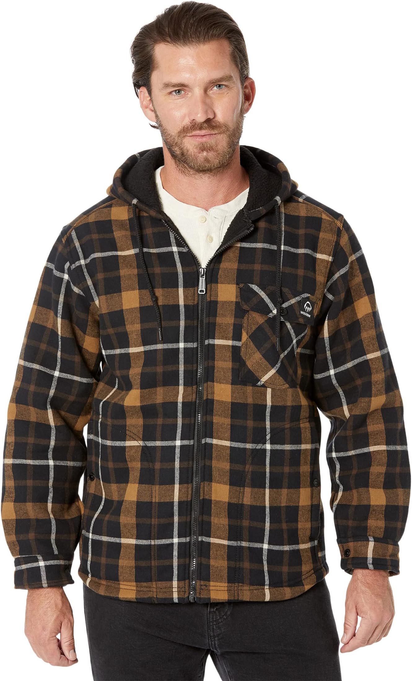 

Куртка Bucksaw Sherpa Shirt-Jac Wolverine, цвет Copper Plaid