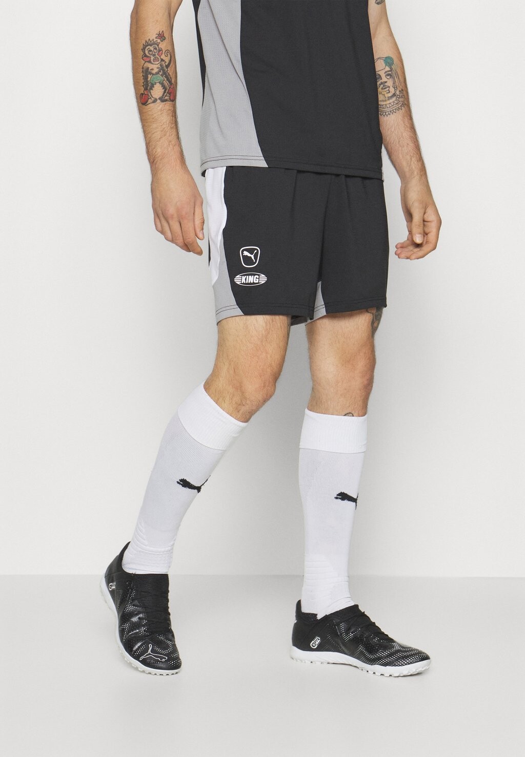 

Спортивные шорты KING PRO Puma, черный/белый
