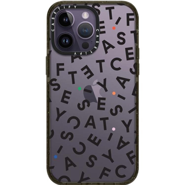 

CASETIFY Чехол для телефона, Transparent - black frame