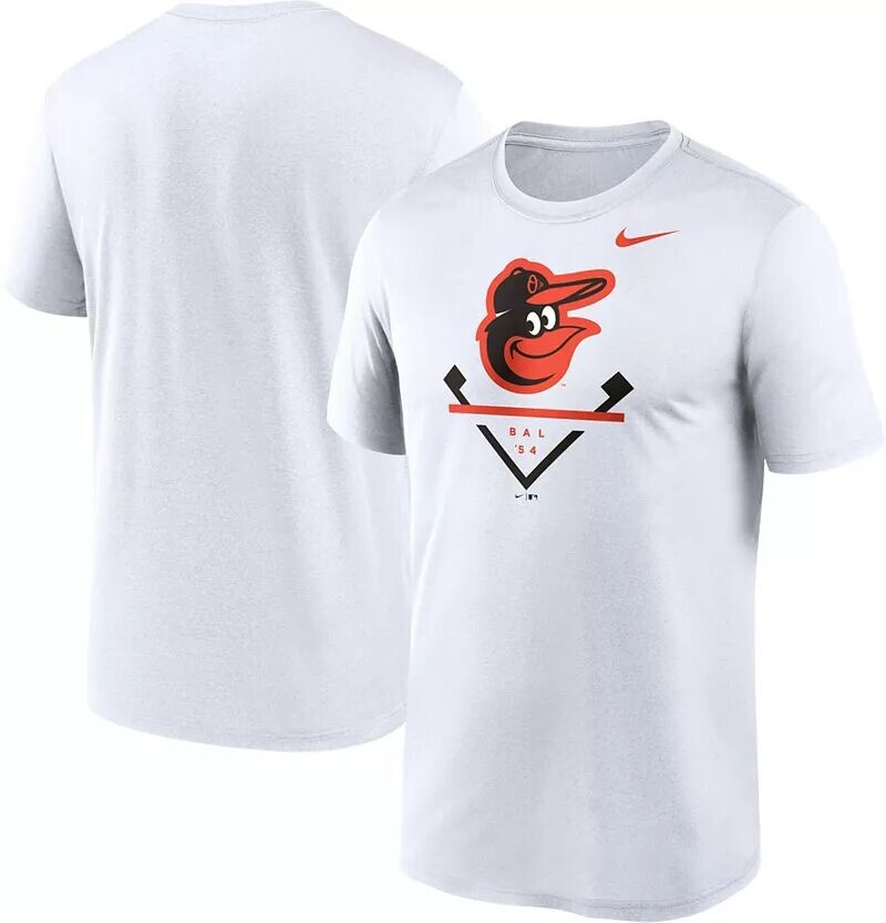 

Мужская белая футболка Nike Baltimore Orioles Icon Legend Performance