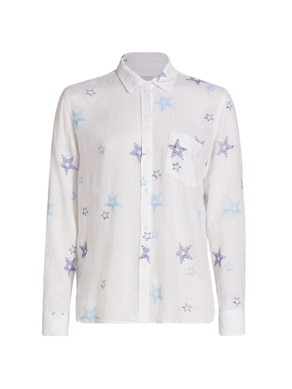

Рубашка Charli Star-Print из смеси льна Rails, нави