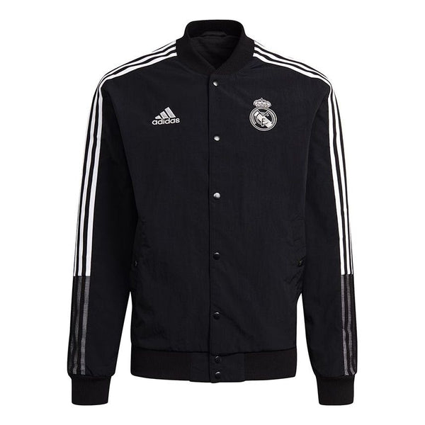 Куртка adidas Real Cny Bomber Series Real Madrid Soccer/Football Sports Jacket Black, черный