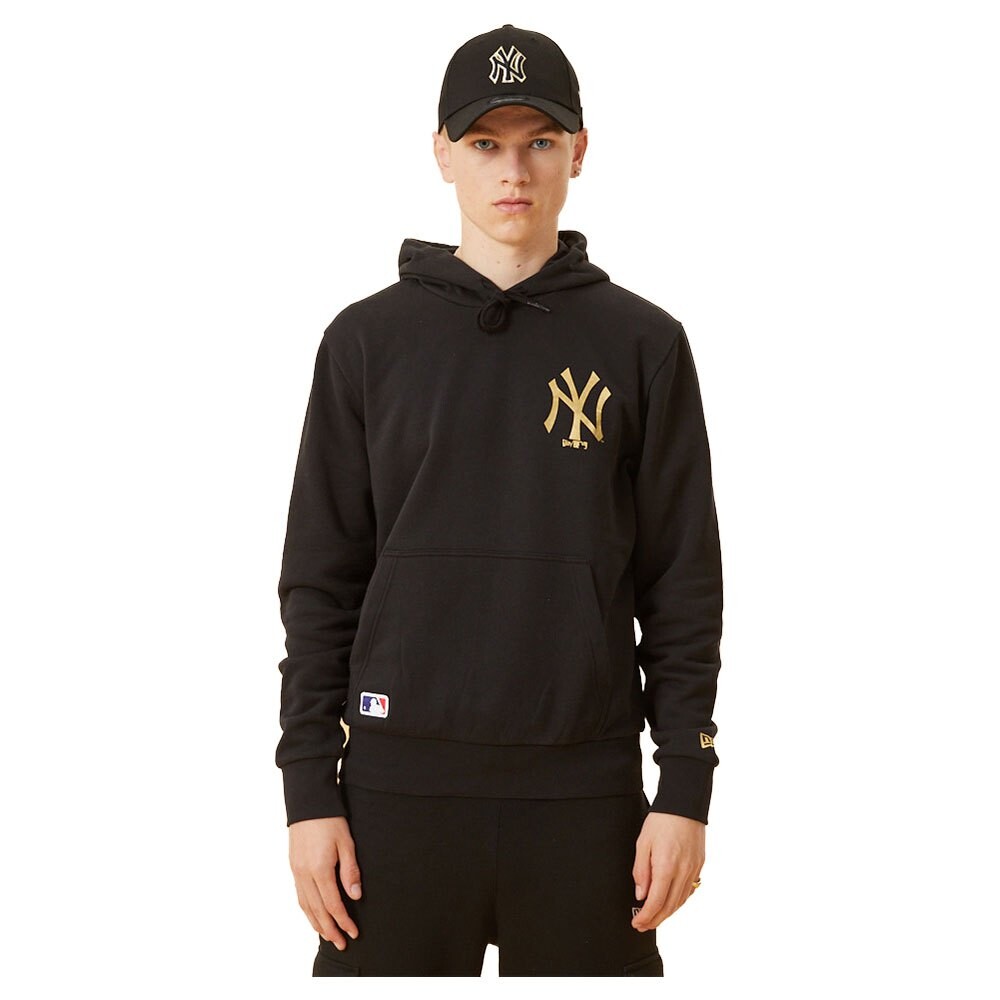 

Худи New Era MLB Team Logo Metallic New York Yankees, черный