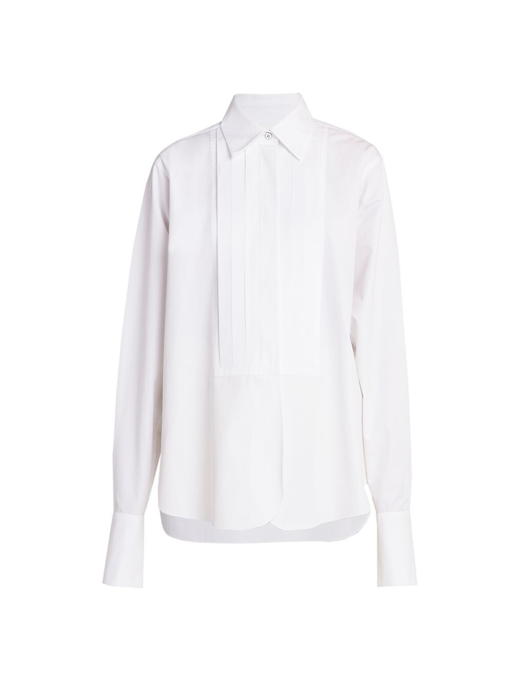 

Рубашка-смокинг из поплина оверсайз Jil Sander, белый