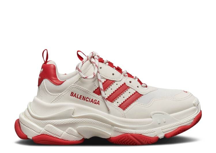 

Кроссовки Adidas BALENCIAGA X ADIDAS WMNS TRIPLE S SNEAKER 'WHITE RED', белый