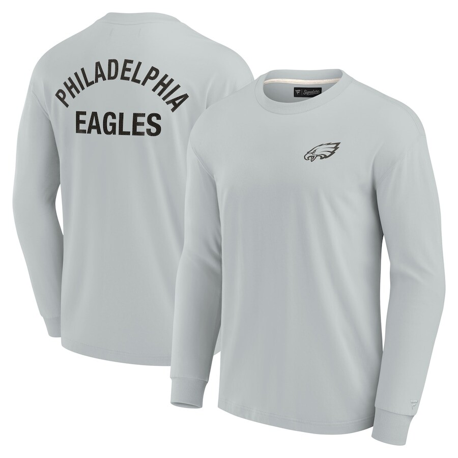 

Футболка с длинным рукавом Fanatics Signature Philadelphia Eagles, серый