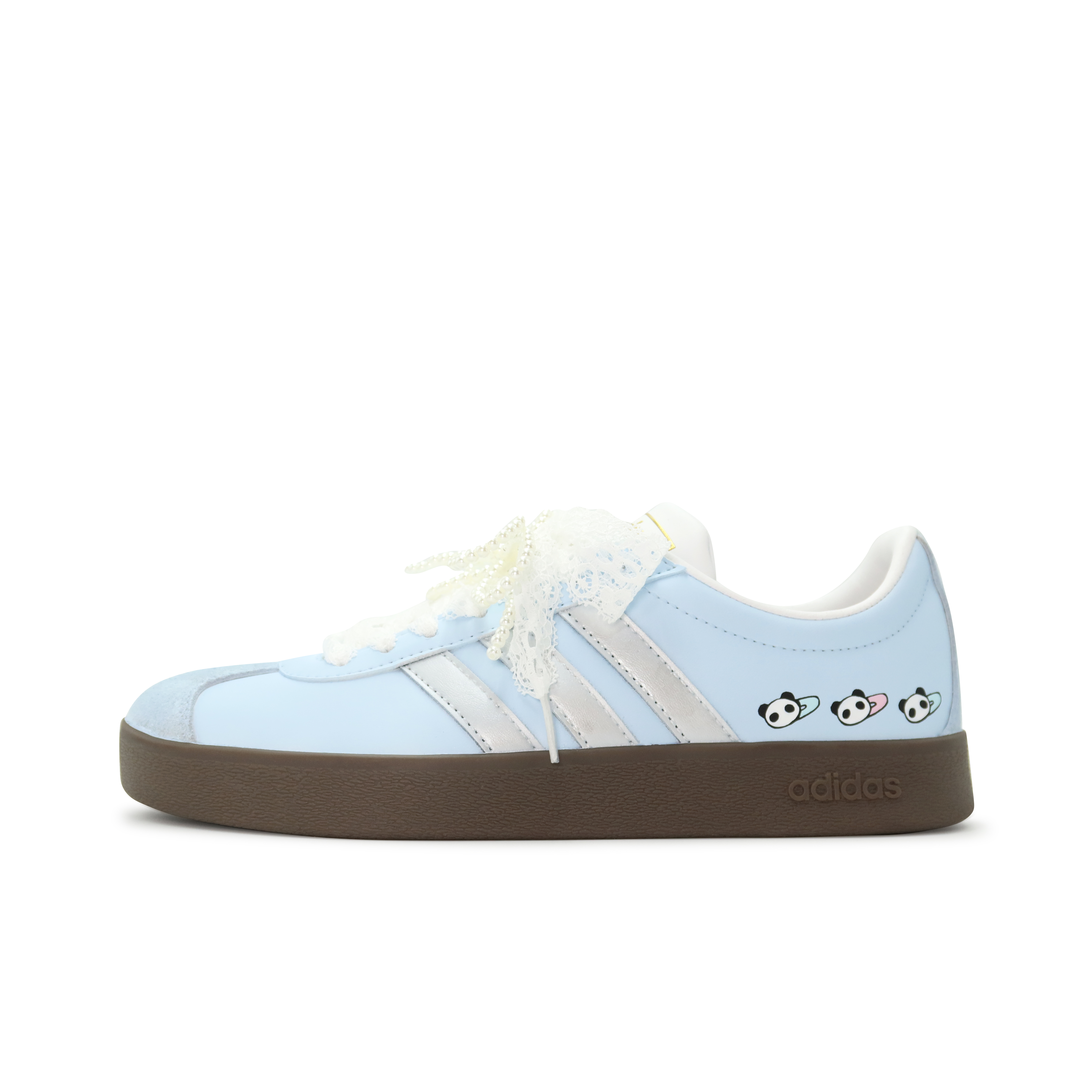 

Кроссовки adidas VL Court 2.0 Skateboarding Shoes Unisex Low-top Blue/silver/white, голубой