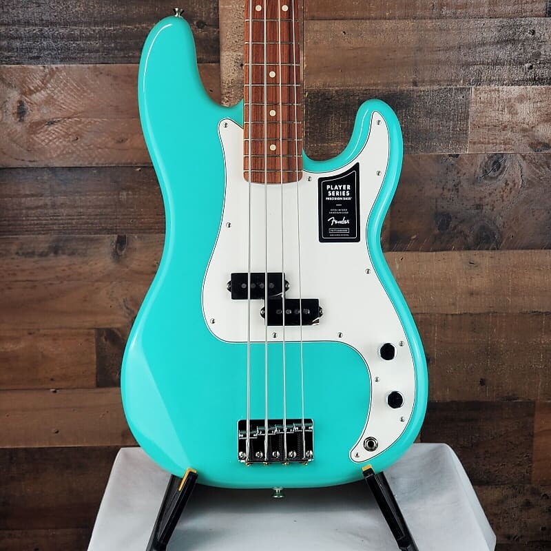 

Басс гитара Fender Player Precision Bass Seafoam Green, Free Ship, 058