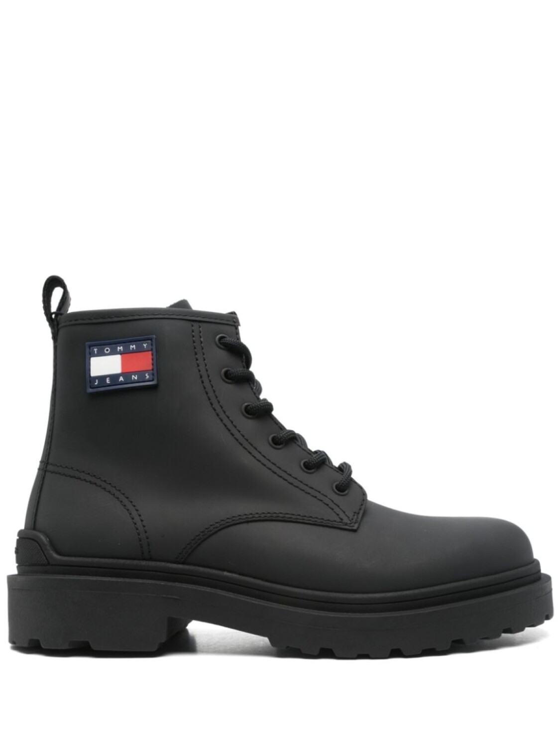 

Кожаные ботинки на шнуровке Tommy Jeans, черный
