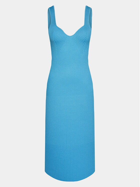цена Трикотажное платье приталенного кроя Gina Tricot, синий
