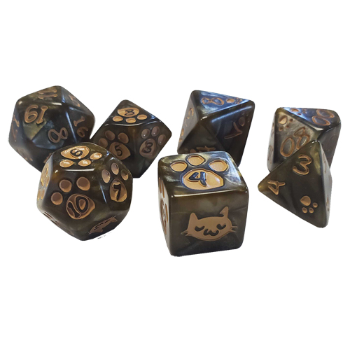 

Игровые кубики Kitten Polyhedral Dice Set: Brown Steve Jackson Games