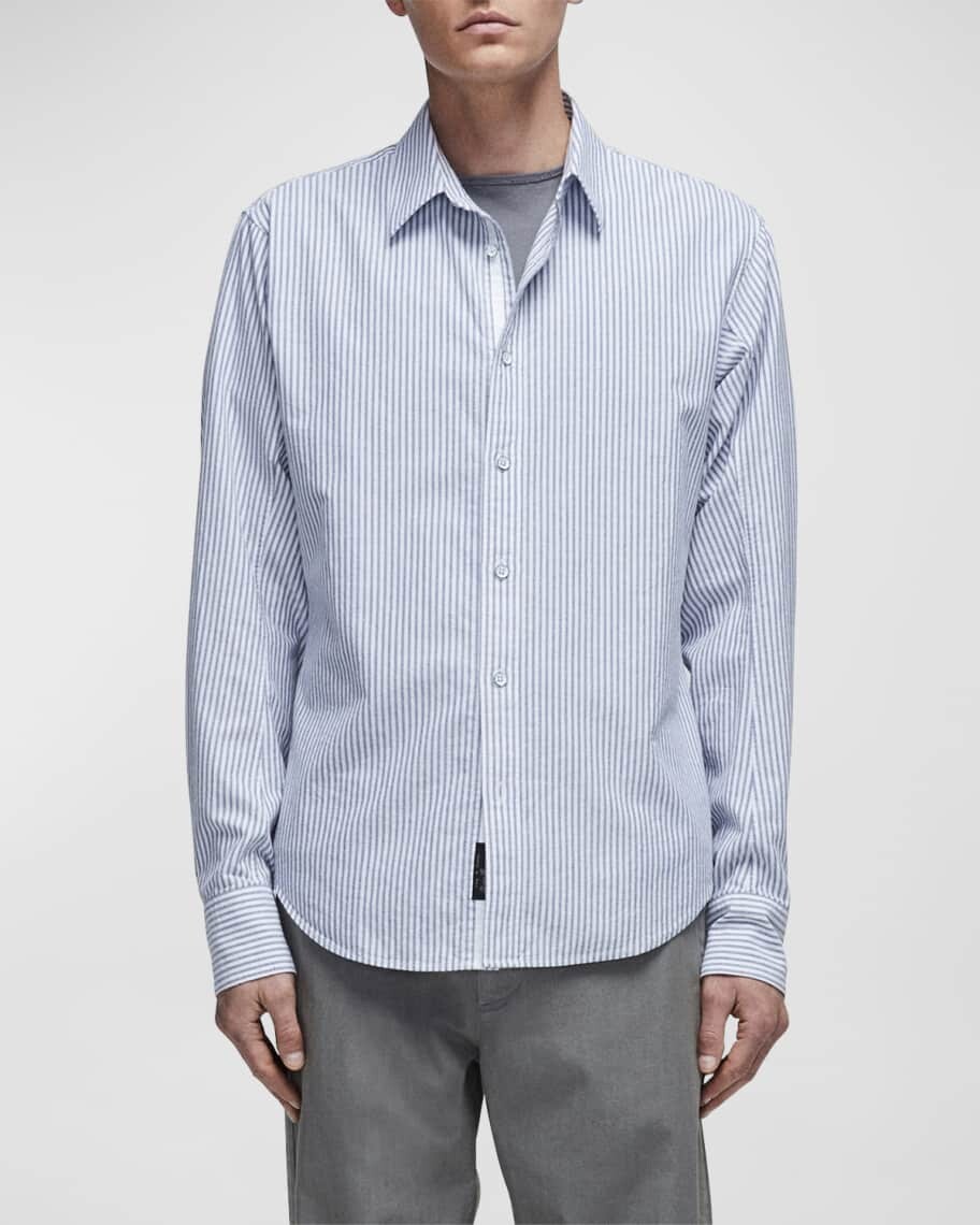 

Мужская спортивная рубашка Oxford Engineered в 2 полоски Fit Fit Rag & Bone