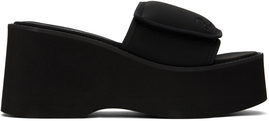 

Черные сандалии на платформе Scuba Wave Courreges