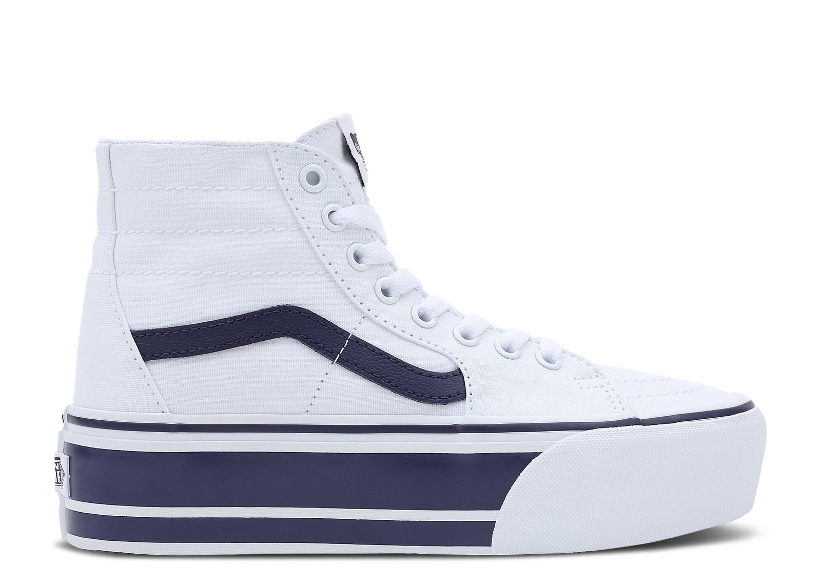 

Кроссовки Vans Sk8-Hi Tapered Stackform 'Sport Stripes - True White Navy', белый