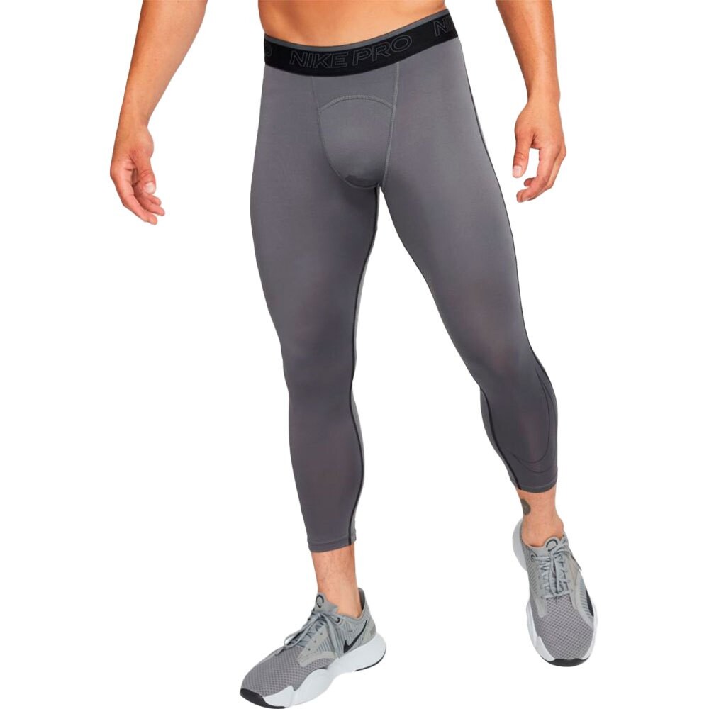 

Тайтсы Nike Pro Dri Fit 3/4, серый