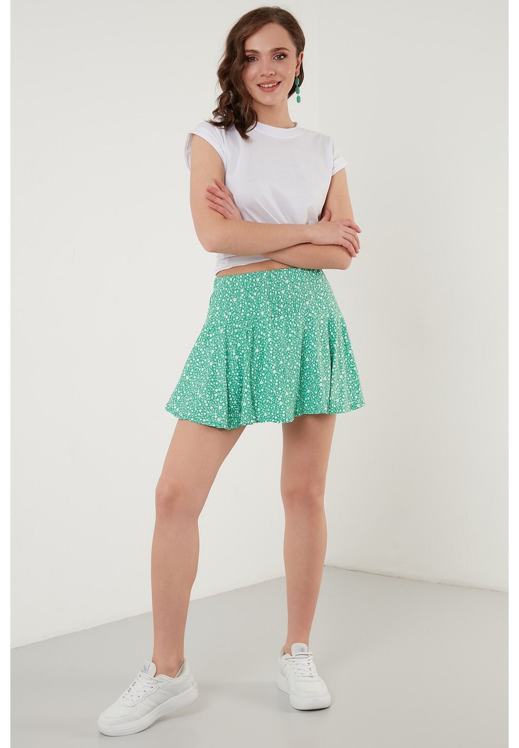 

Шорты Flowered Elastic Waist LELA, цвет Benetton