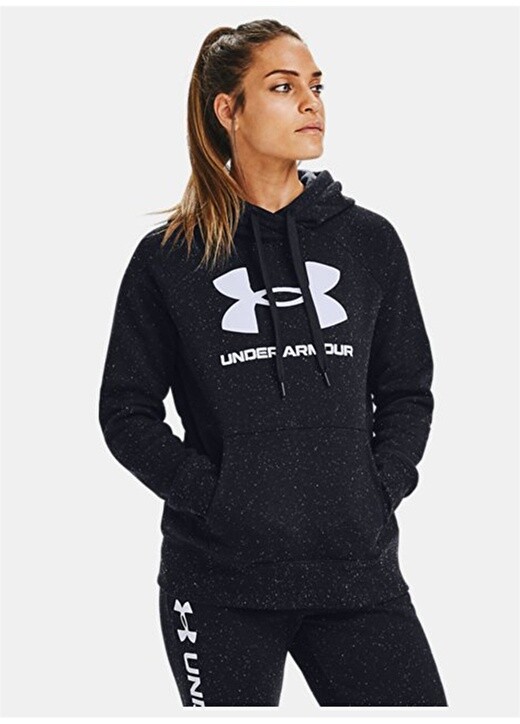 

Черная женская толстовка с воротником с капюшоном Under Armour, Черный