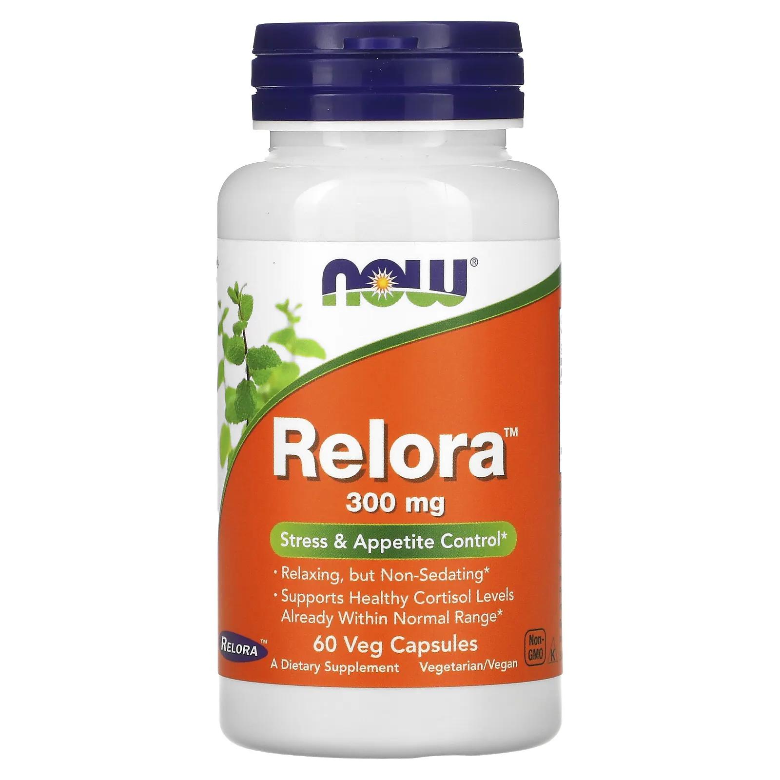Now Foods Relora 300 мг 60 растительных капсул relora now foods 300 мг 120 капсул