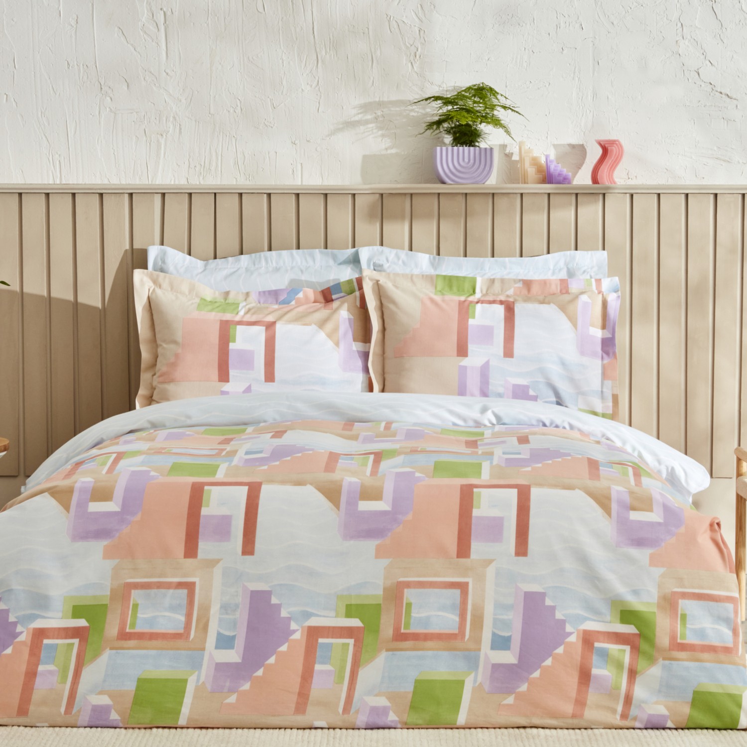 комплект постельного белья karaca home tahara терракотовый Комплект постельного белья Karaca Home Semblance, разноцветный