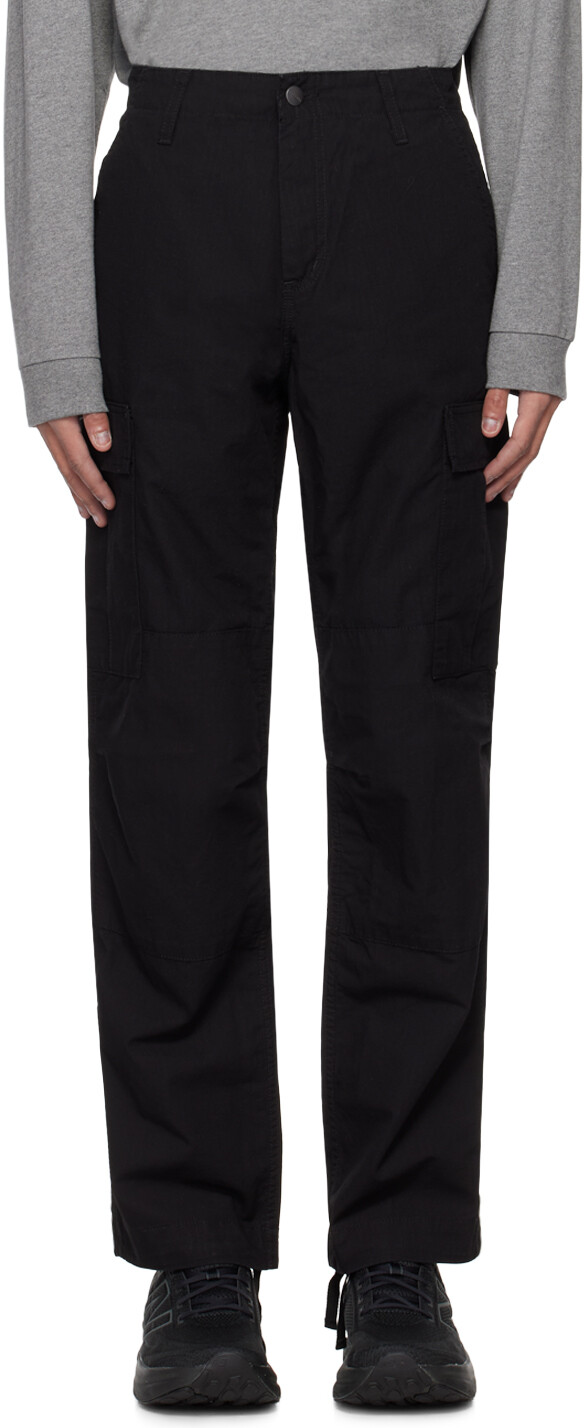 

Черные хлопковые брюки-карго Carhartt Work In Progress