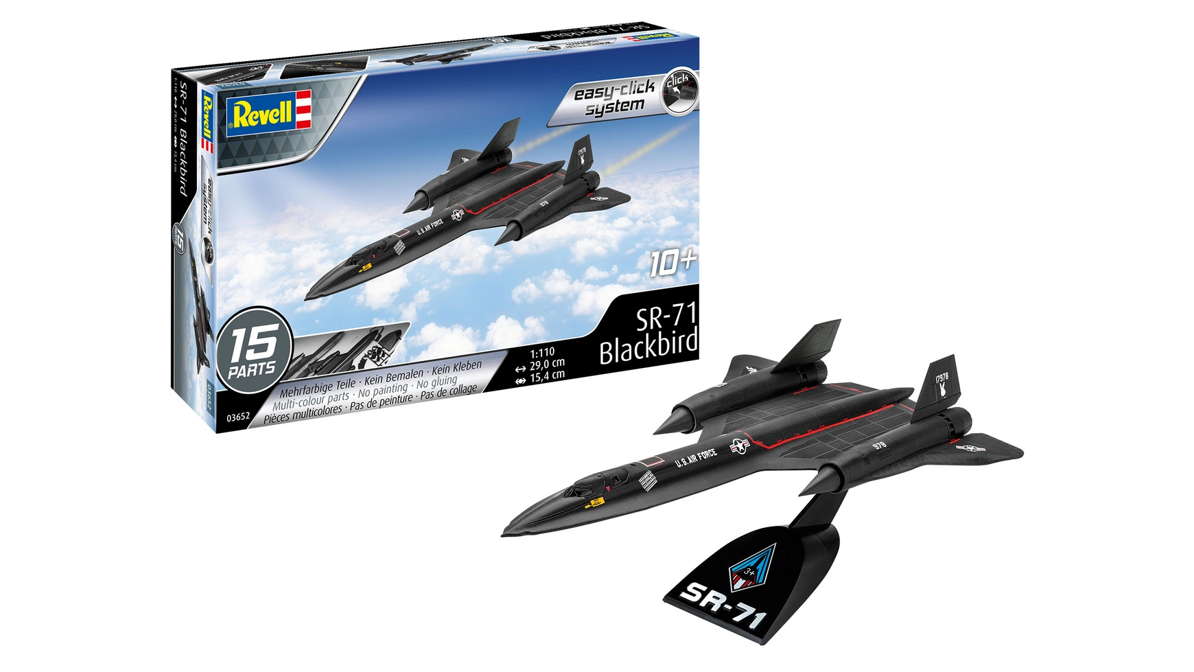 цена Revell Система Easy-Click Lockheed SR-71 Blackbird