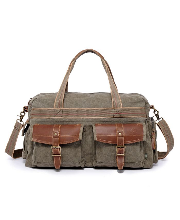 Холщовая спортивная сумка Turtle Ridge TSD BRAND, зеленый холщовая сумка через плечо turtle ridge tsd brand