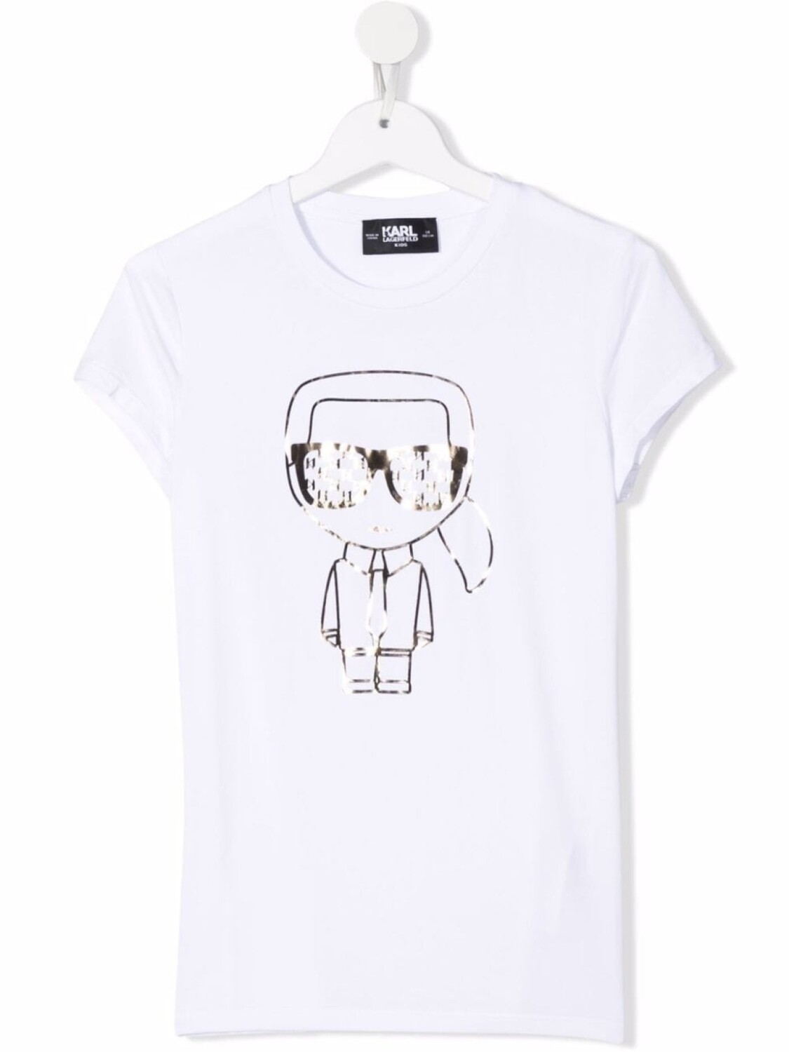 

Karl Lagerfeld Kids футболка K/Ikonik с графичным принтом, белый