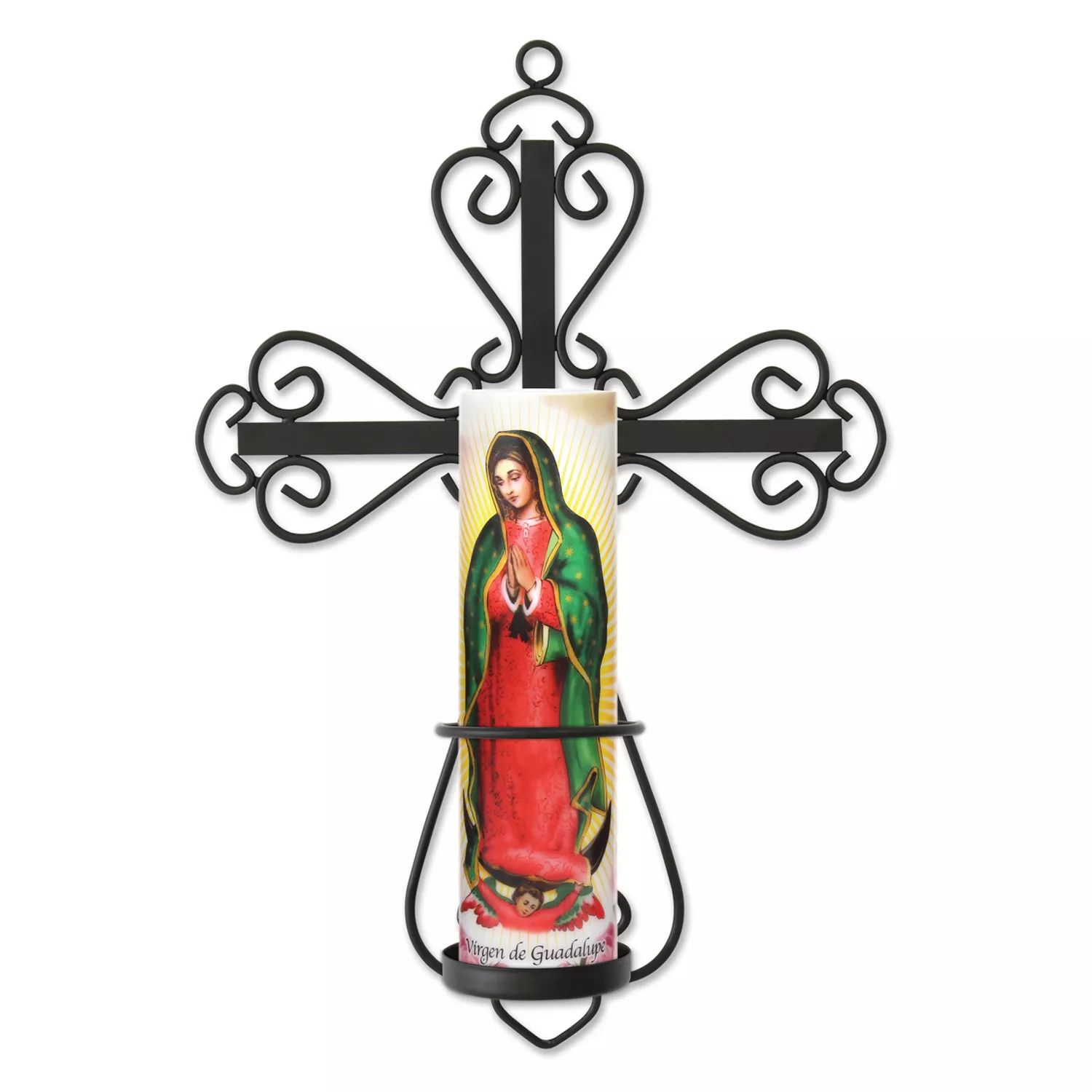 цена Настенный бра из коллекции Saints и светодиодная молитвенная свеча Леди Гваделупской