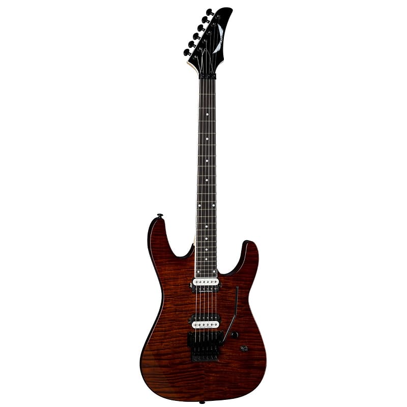 Электрогитара Dean MD24 FMF TGE Select Series Floyd Rose Electric Guitar, Tiger Eye Flame Top