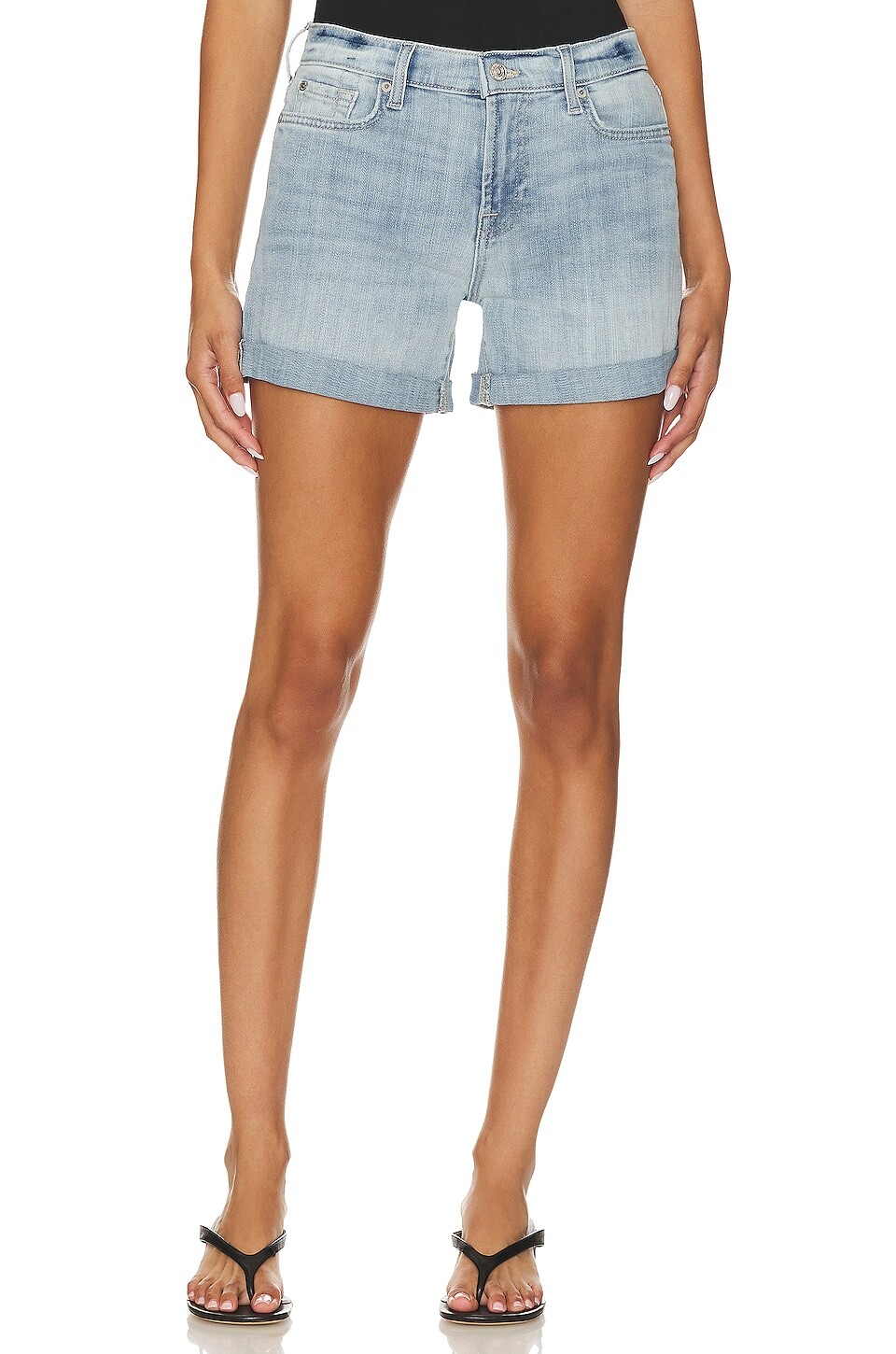 

Шорты 7 For All Mankind Mid Roll, цвет Coco Prive