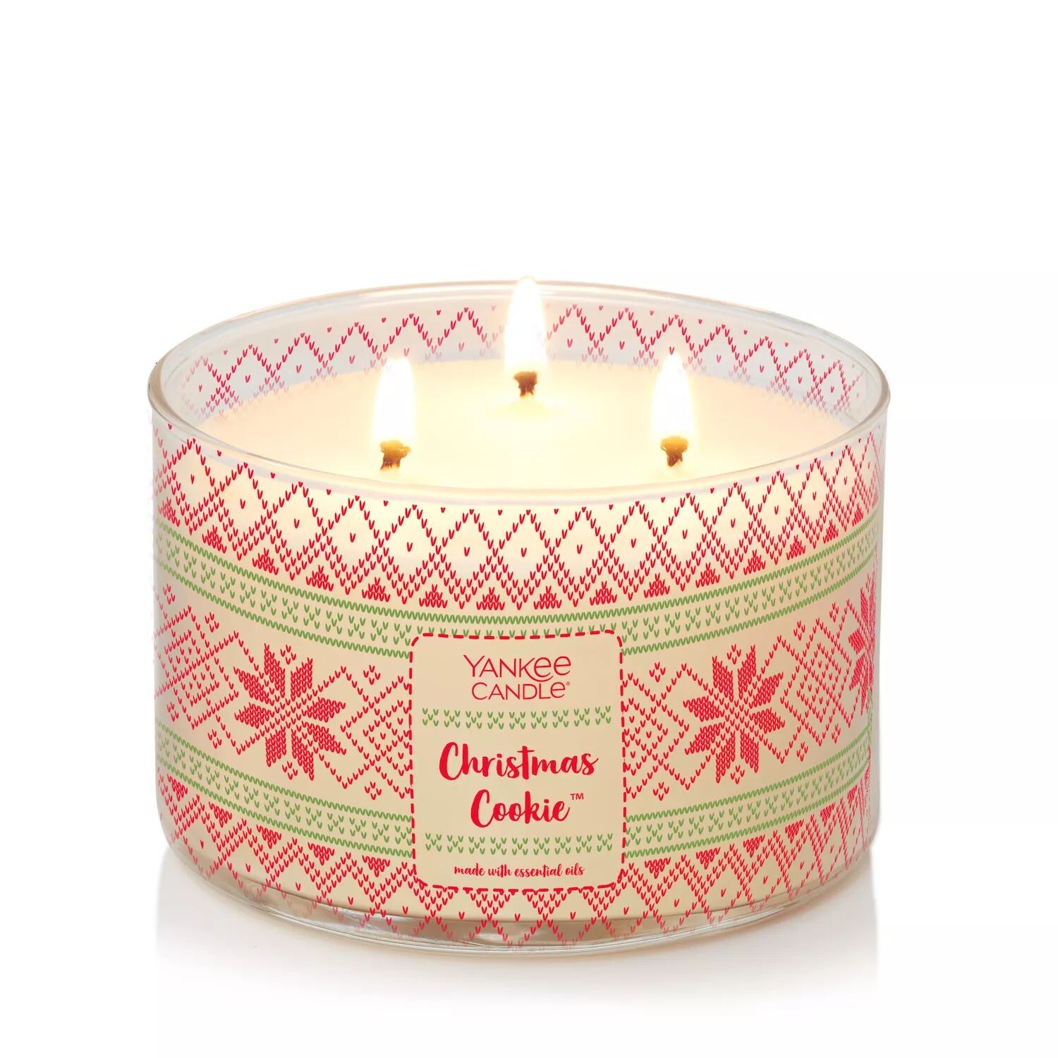

Yankee Candle Рождественское печенье Декоративная стаканная свеча с 3 фитилями