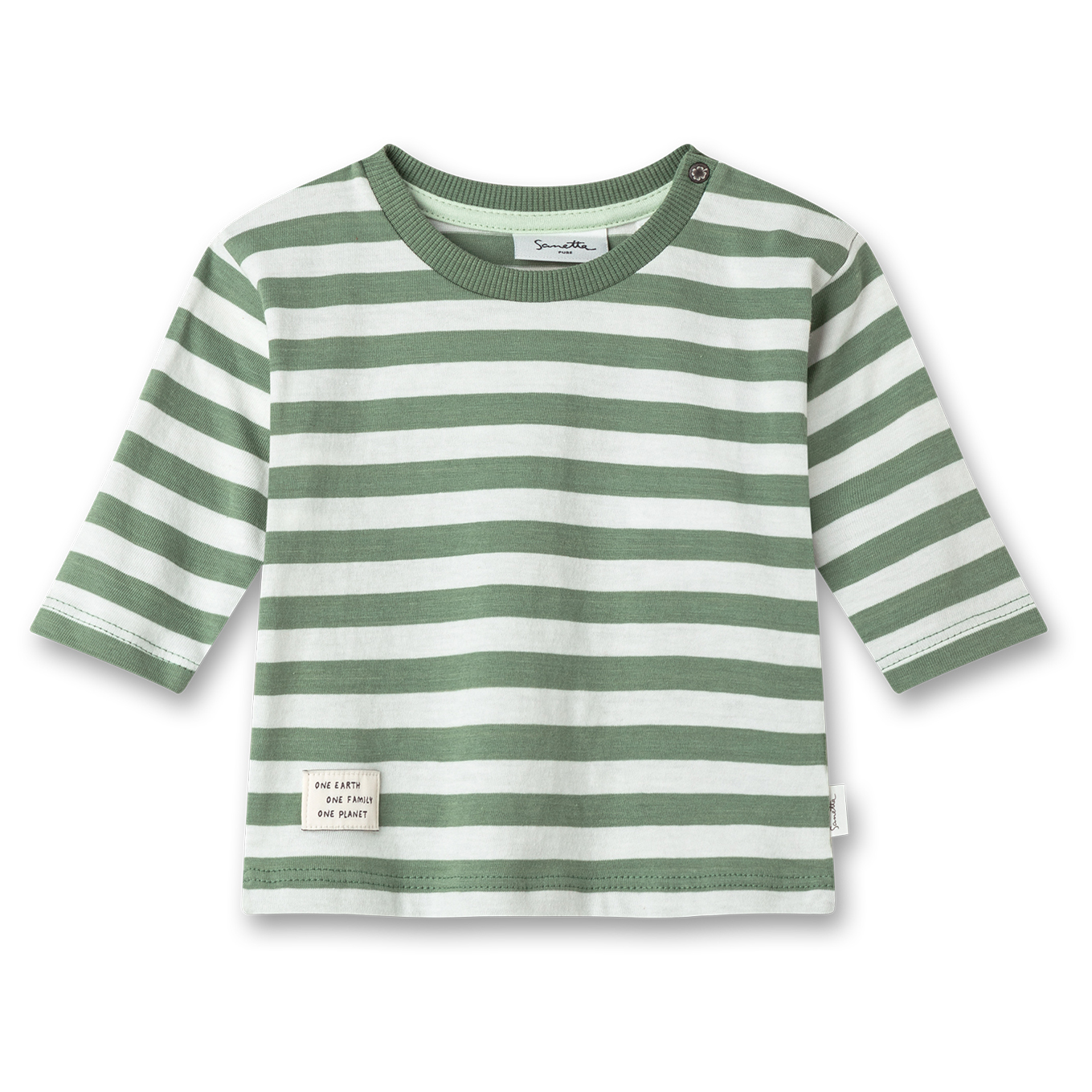 Лонгслив Sanetta Pure Baby + Kids Boys LT 2 Shirt, цвет Basil цена и фото