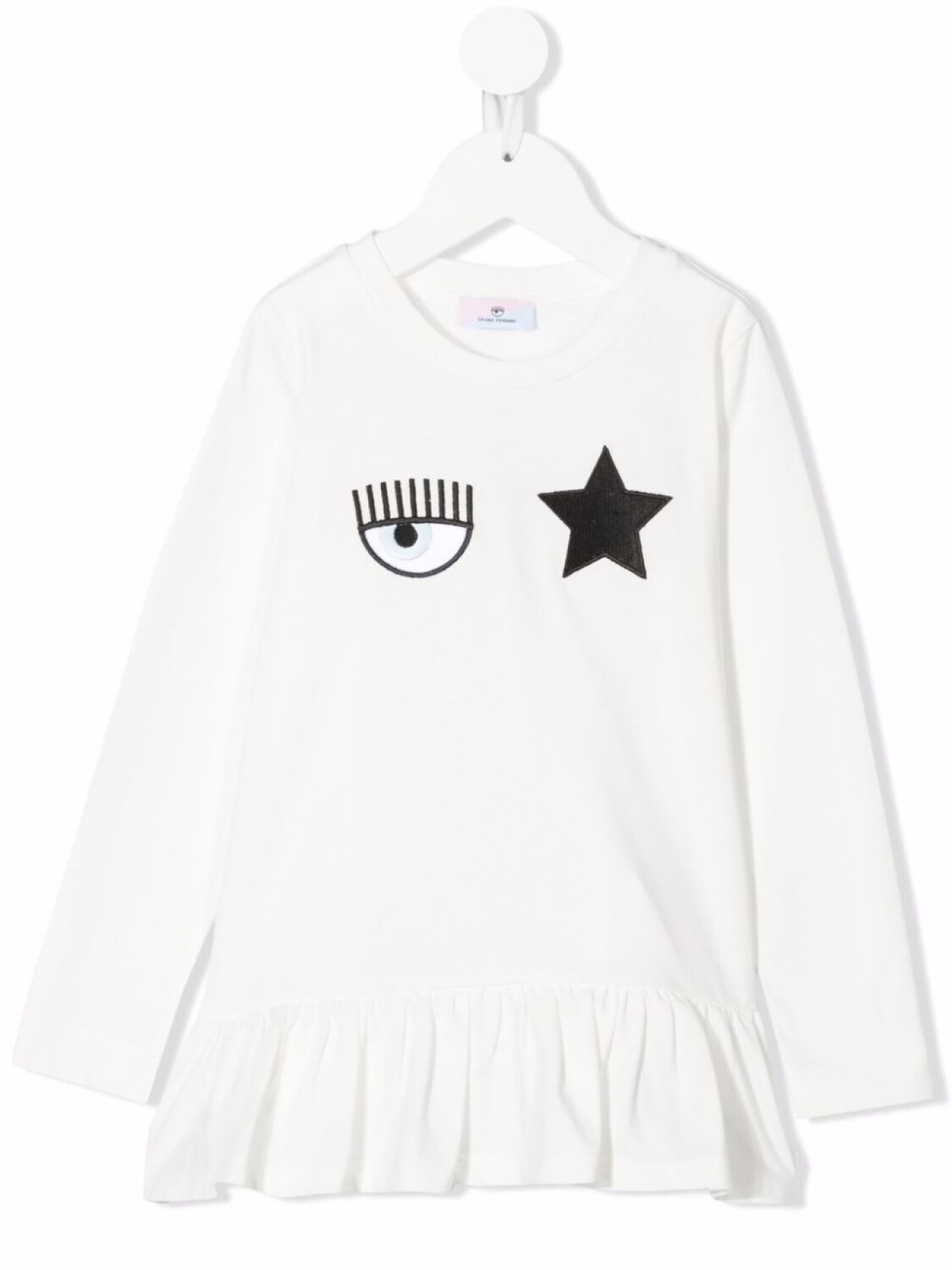 

Футболка из коллаборации с Chiara Ferragni Chiara Ferragni Kids, белый