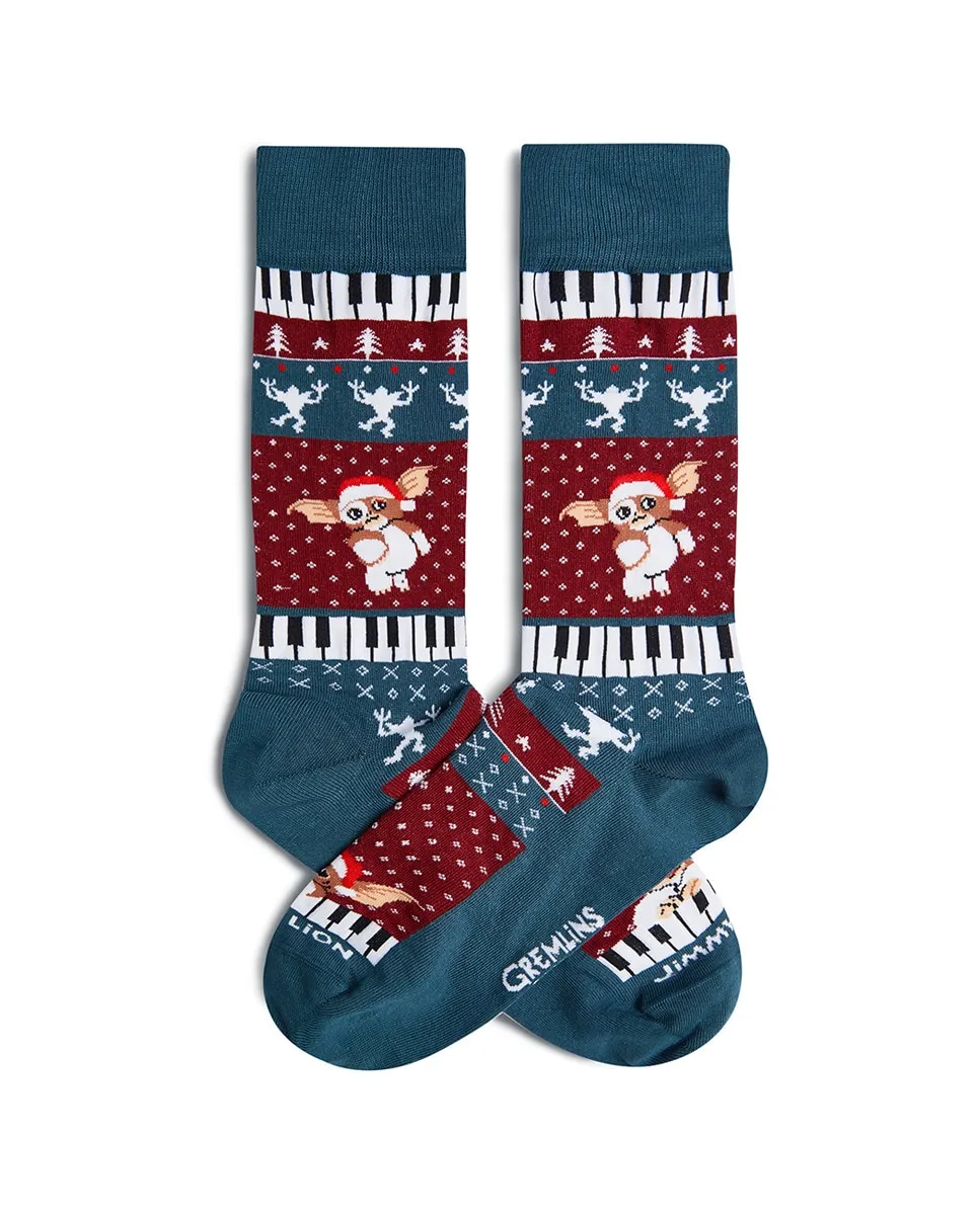 

Обычные женские носки Gremlins Christmas Jimmy Lion, цвет Rojo Granate