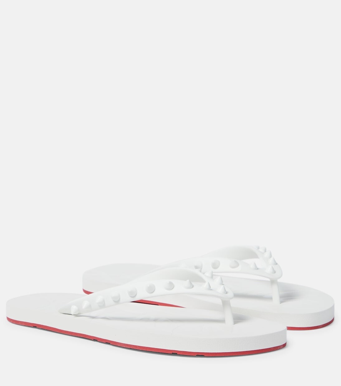 

Босоножки loubi flip с ремешками Christian Louboutin, белый