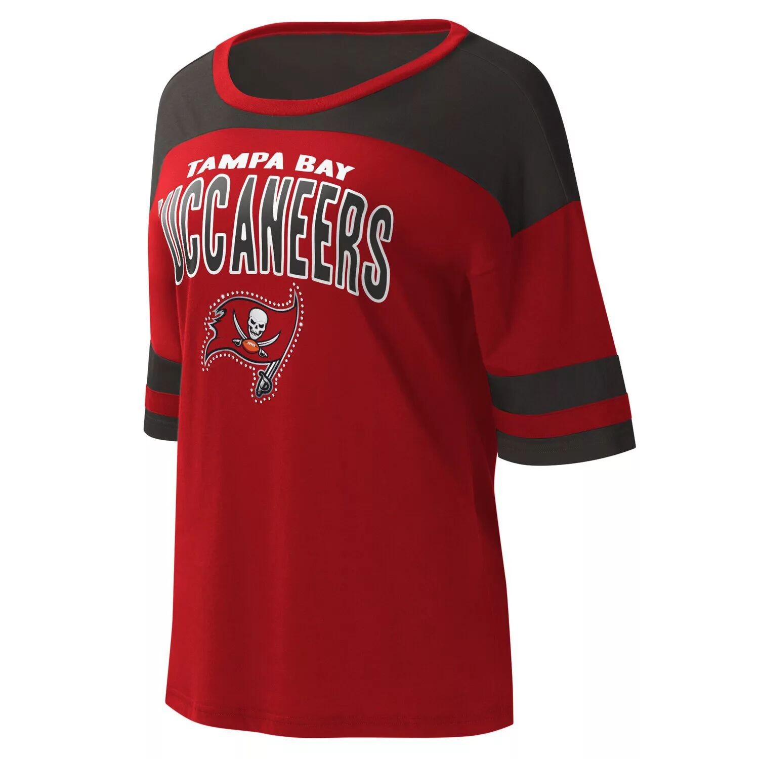 

Женская футболка G-III 4Her от Carl Banks Red/Pewter Tampa Bay Buccaneers Play the Ball G-III