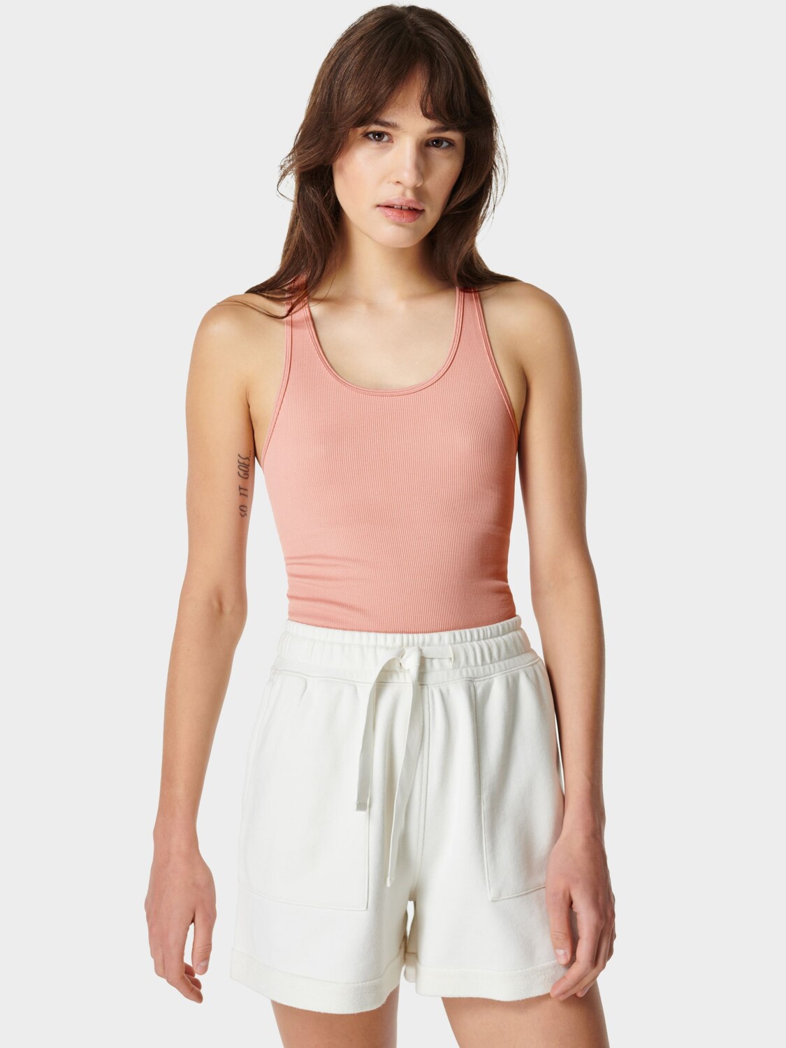 

Бесшовная майка Sweaty Betty Spring, цвет Bloom Pink