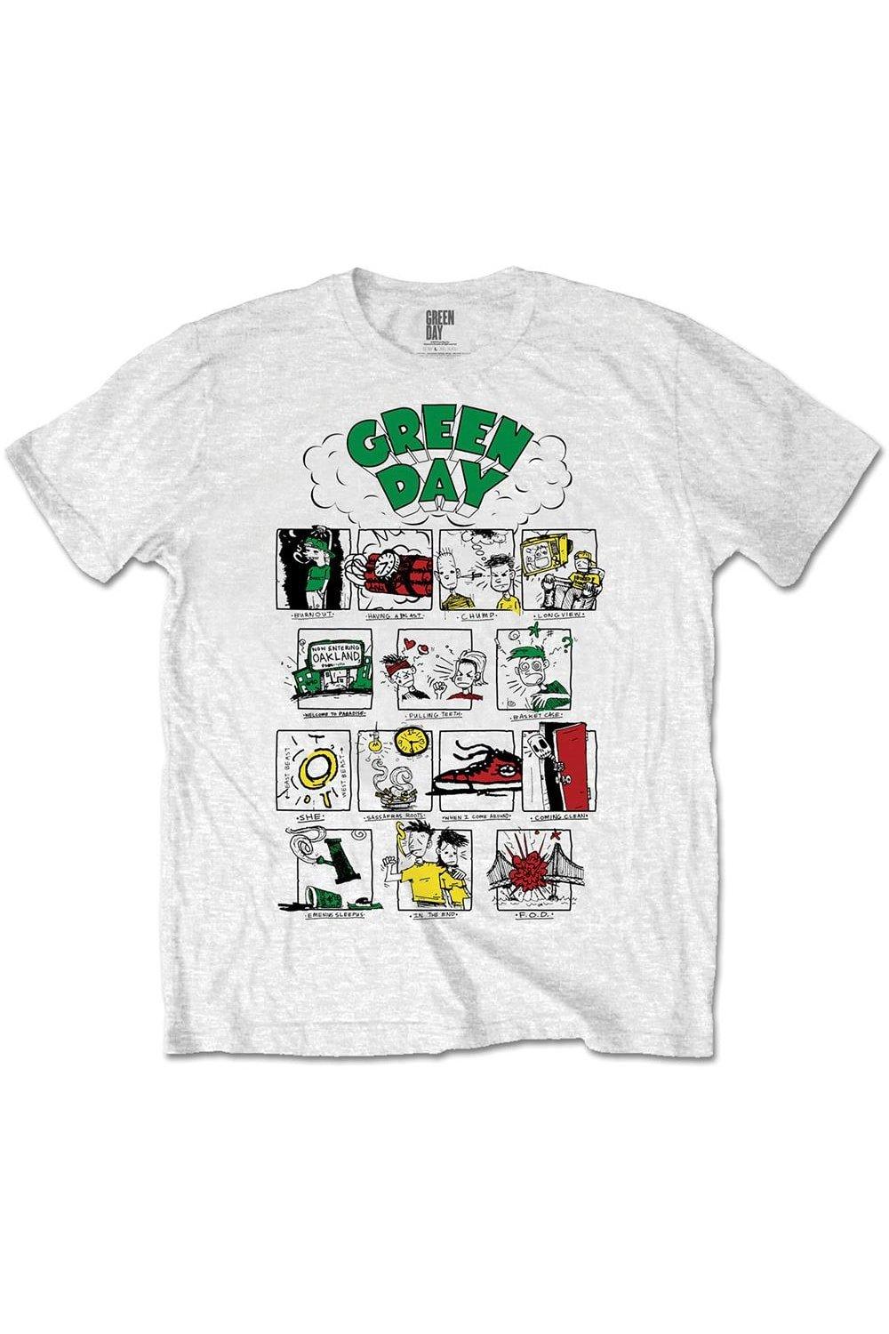 Футболка Dookie RRHOF Green Day, белый винтажная футболка dookie green day черный