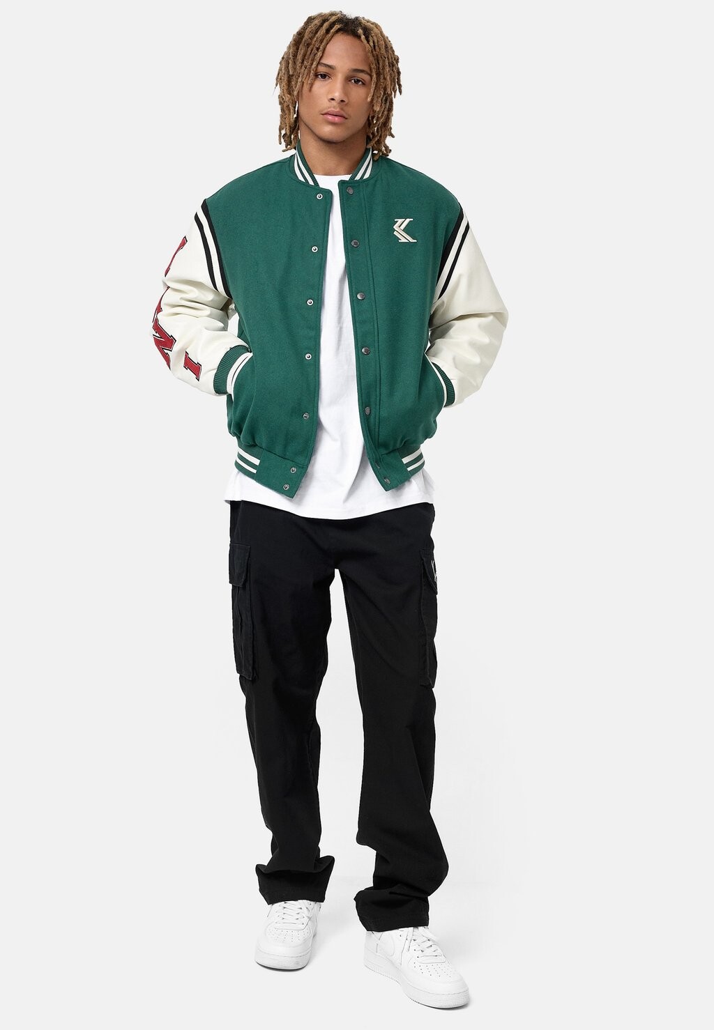 

Куртка-бомбер COLLEGE JACKET Karl Kani, темно-зеленый