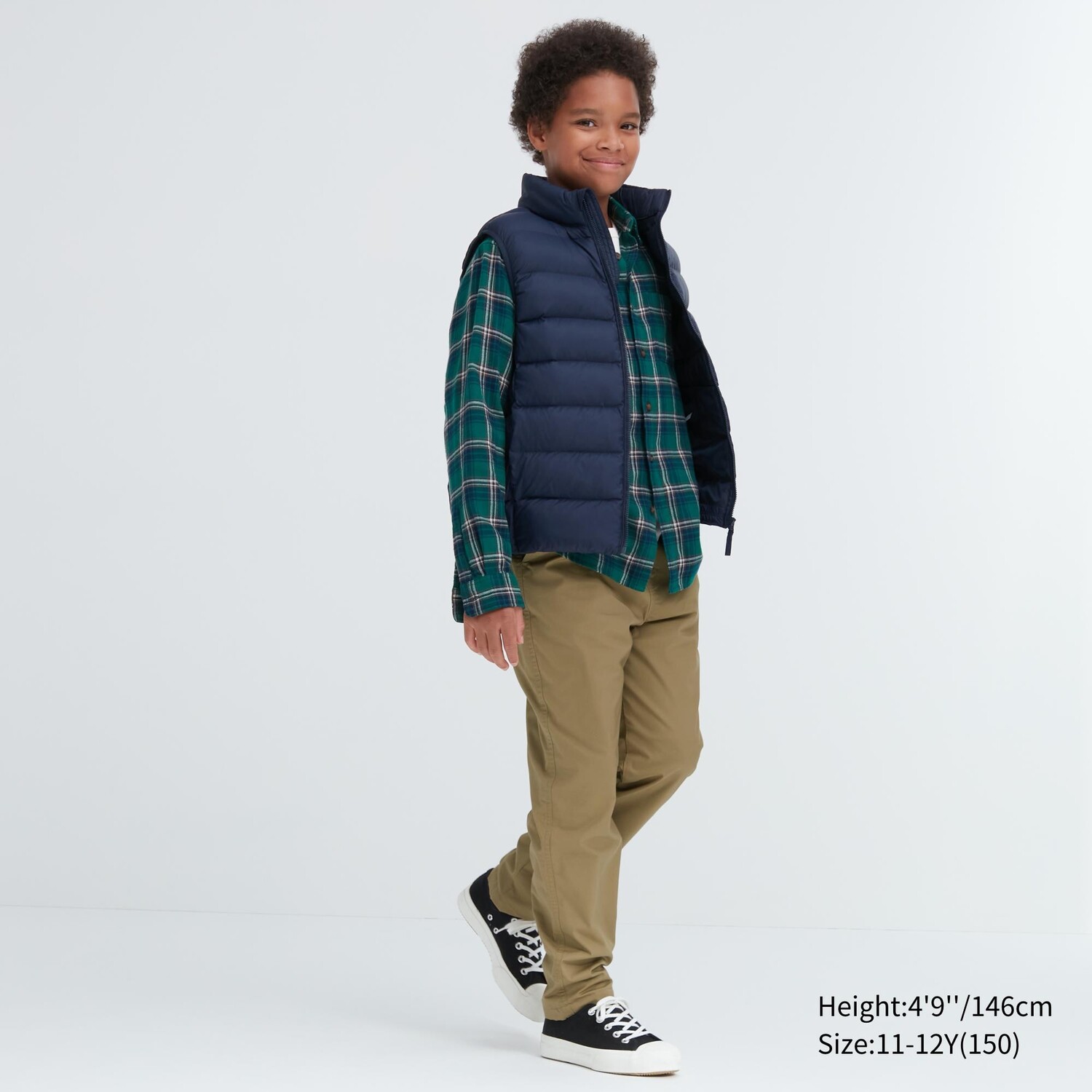 

Детские теплые брюки на эластичной подкладке Uniqlo, бежевый