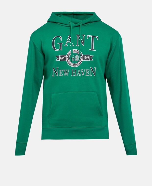 

Худи с капюшоном Gant, неоновый зеленый
