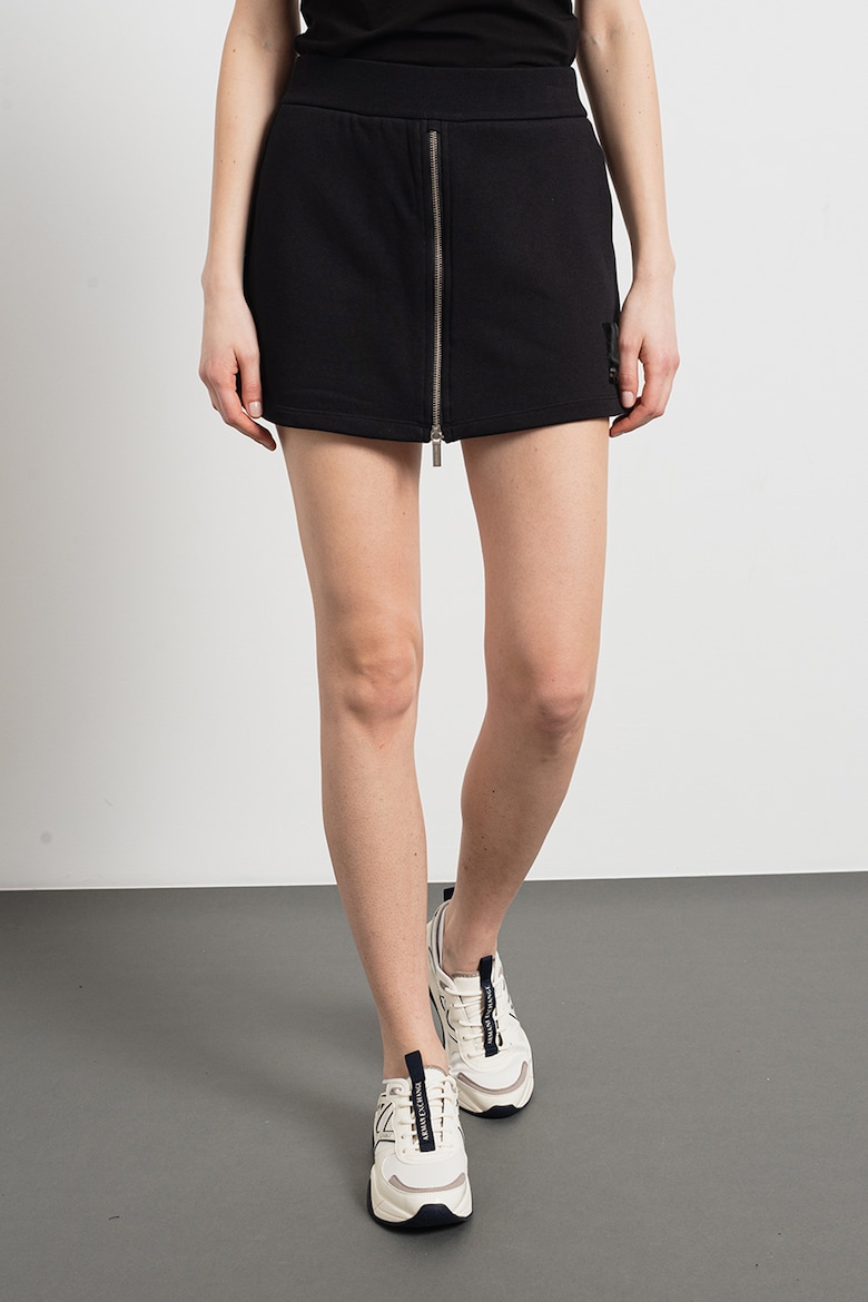 цена Короткая юбка-брюки на молнии Armani Exchange, черный