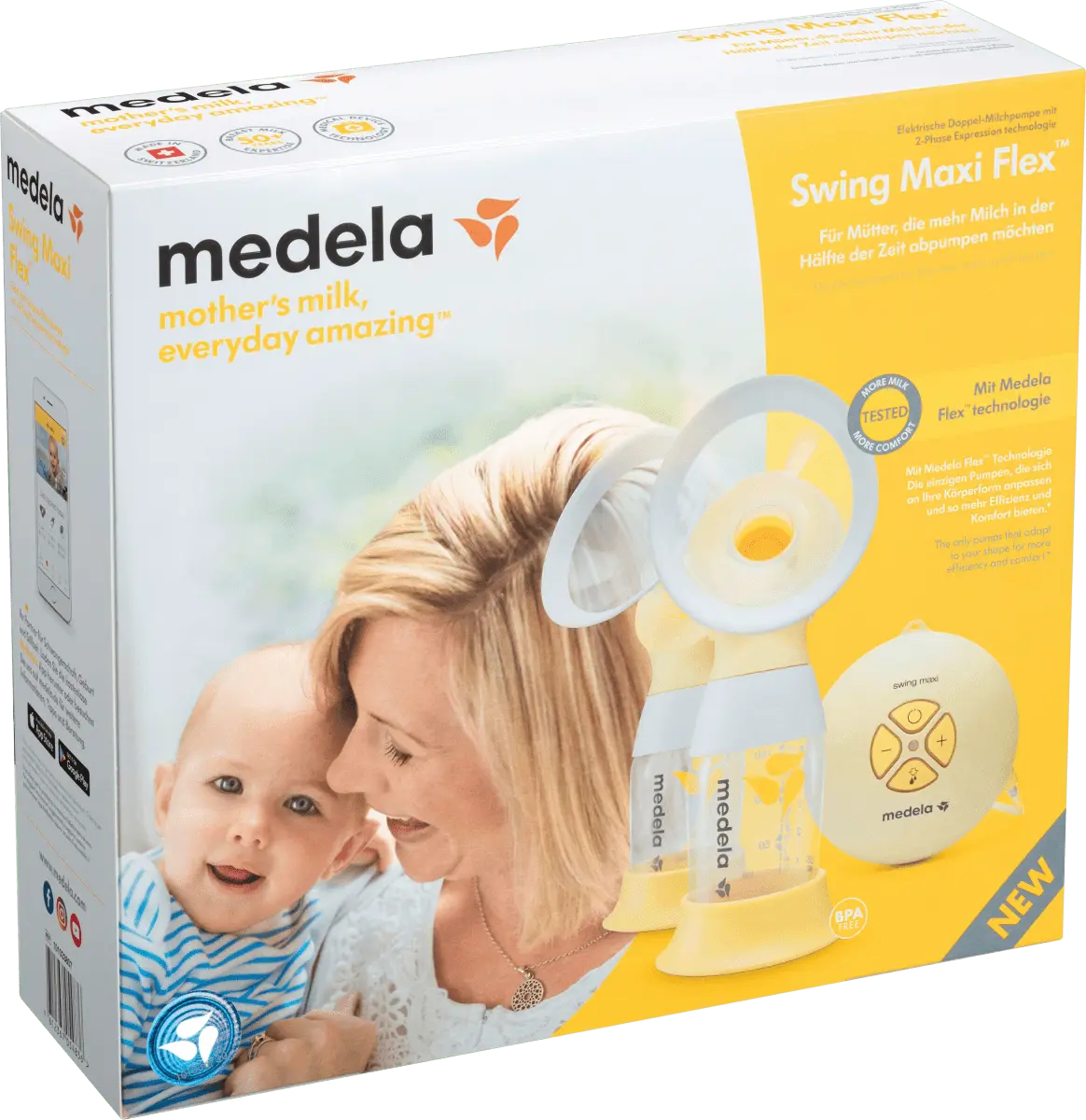 цена Электрический молокоотсос Swing Flex Maxi двойной 1 шт. Medela