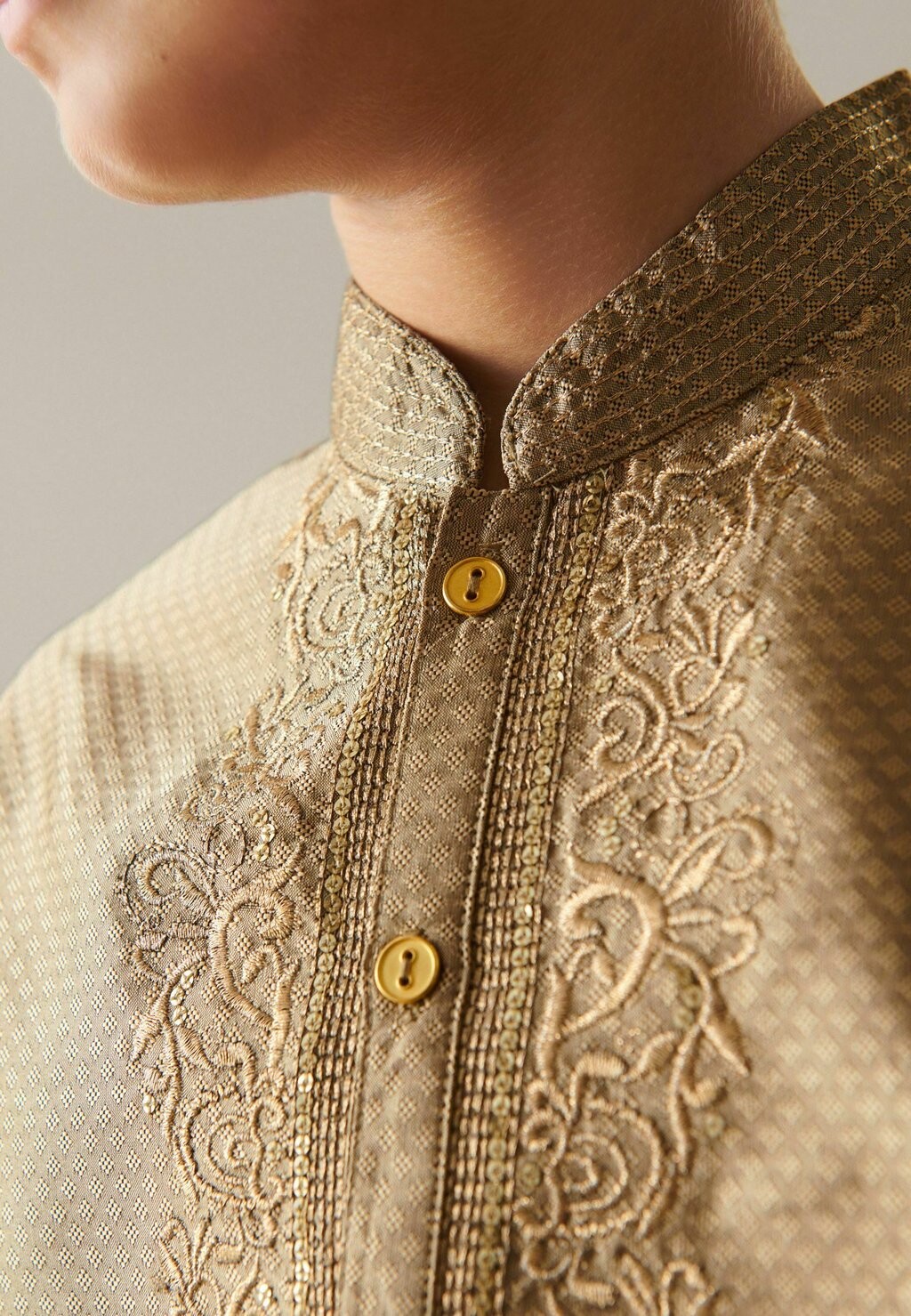 

Рубашка EMBROIDERED REGULAR FIT Next, цвет gold